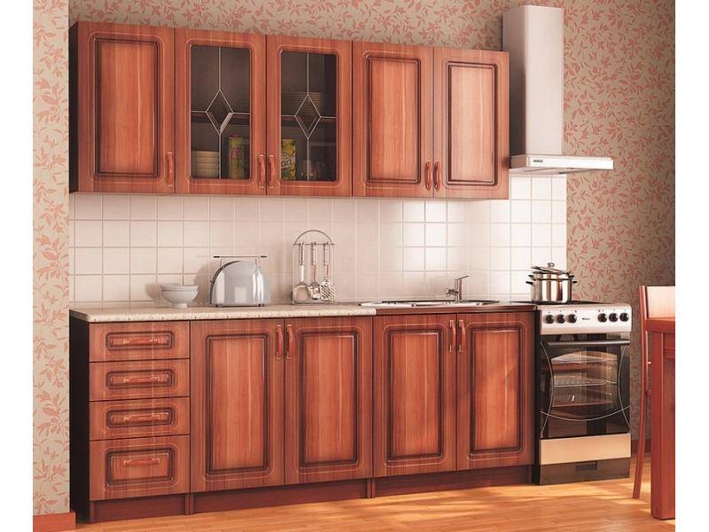 кухня прямая слива мдф в Кургане