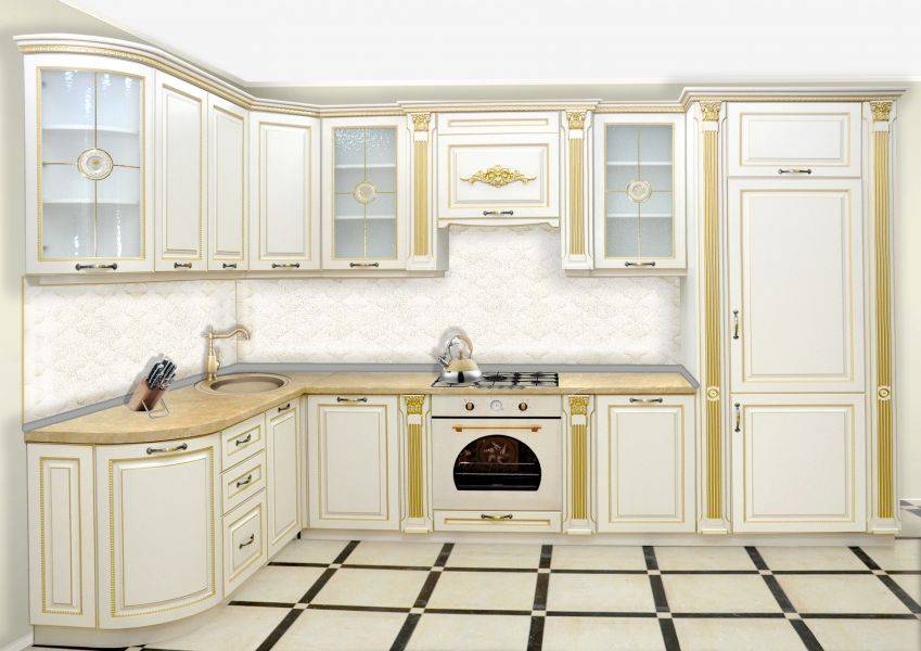 светлая кухня италика в Кургане