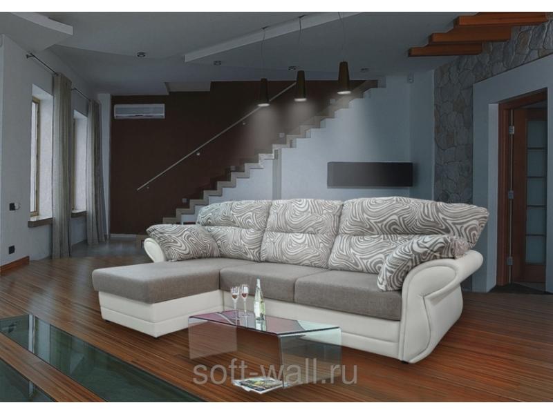 светлый угловой диван комфорт в Кургане