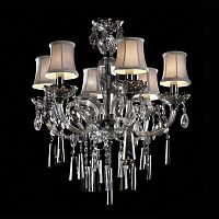 люстра md102743-6a от illuminati прозрачная/бежевая/ хром в Кургане