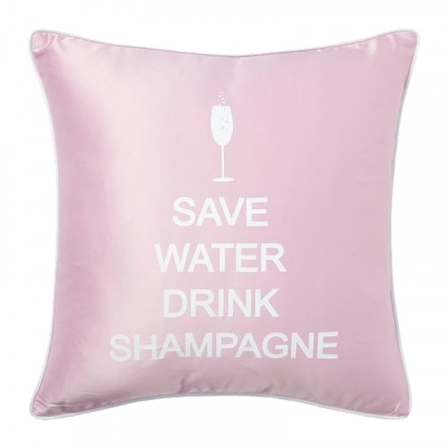 подушка с надписью save water drink shampagne в Кургане