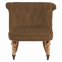 кресло amelie french country chair коричневое в Кургане