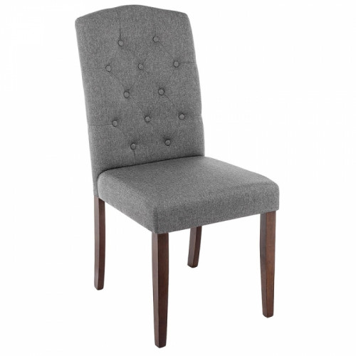 стул деревянный dark walnut / fabric grey в Кургане