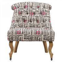 кресло amelie french country chair с принтом надписи в Кургане