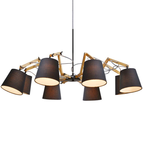 подвесная люстра arte lamp pinoccio a5700lm-8bk в Кургане