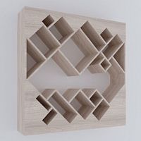 стеллаж геометрия беленый дуб от odingeniy в Кургане