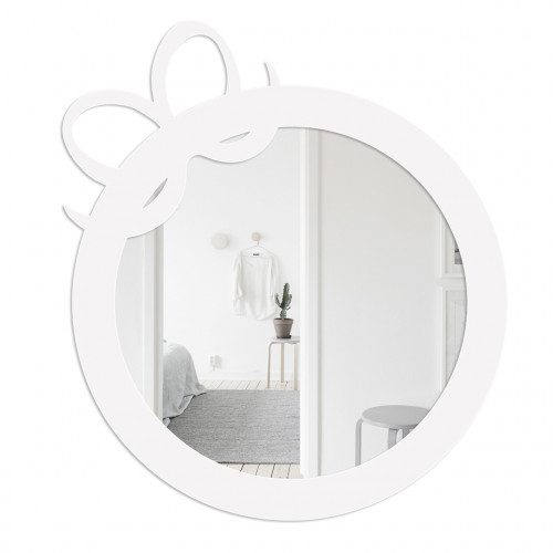 зеркало круглое с бантом белое ribbon в Кургане