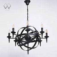 подвесная люстра mw-light замок 249017208 черная в Кургане
