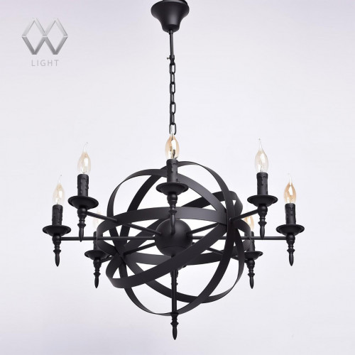 подвесная люстра mw-light замок 249017208 черная в Кургане
