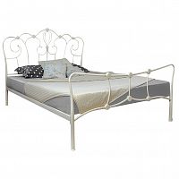 кованая двуспальная кровать 160х200 белая agata в Кургане