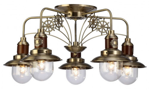потолочная люстра arte lamp sailor a4524pl-5ab в Кургане