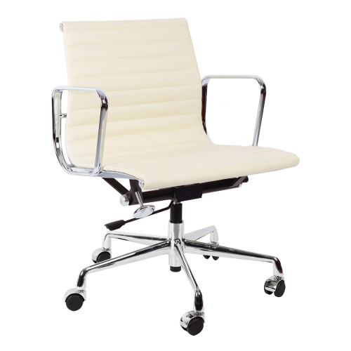 кресло eames style кремовая кожа в Кургане