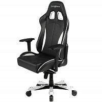 кресло геймерское dxracer king ks57 черно-белое в Кургане