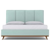 кровать двуспальная 180х200 голубая carter sky в Кургане