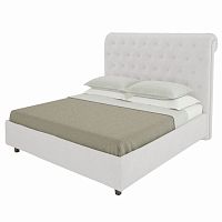 кровать двуспальная 160х200 белая из велюра sweet dreams в Кургане