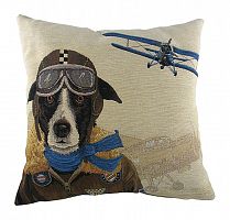 подушка с собакой-пилотом doggie fighters blue в Кургане