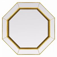 зеркало золотое венецианское восьмиугольное espresso gold в Кургане