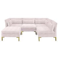 диван zara sectional угловой розовый в Кургане
