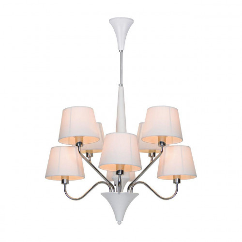 подвесная люстра arte lamp a1528lm-8wh белая в Кургане