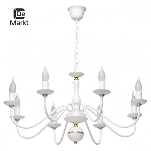 подвесная люстра de markt свеча 301018608 белая в Кургане