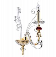 бра crystal lux catarina ap1 gold/transparent-cognac в Кургане
