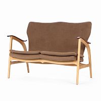 диван fauteuil прямой коричневый в Кургане