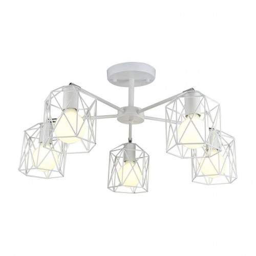 потолочная люстра arte lamp a4284pl-5wh белая в Кургане