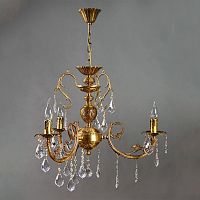 подвесная люстра ambiente alicante 8888/3 ab leaf crystal в Кургане
