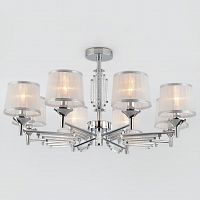 потолочная люстра eurosvet amalfi 60081/8 хром в Кургане