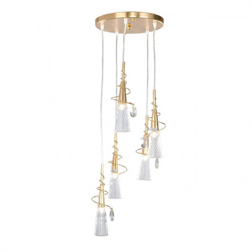 люстра дизайнерская almost золото прозрачная в Кургане