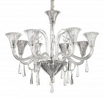 подвесная люстра ideal lux santa sp8 transparente в Кургане