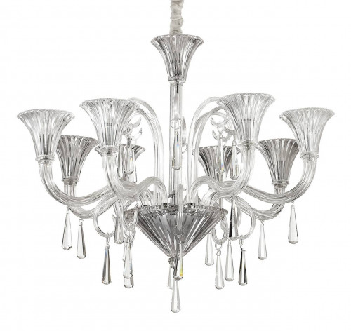 подвесная люстра ideal lux santa sp8 transparente в Кургане