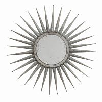 зеркало-солнце серебряное диаметр 76 см starburst в Кургане
