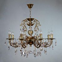 подвесная люстра ambiente alicante 8888/8 pb tear drop бронза в Кургане