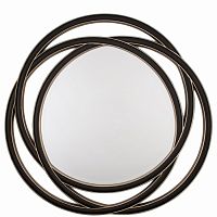 зеркало круглое черное большое диаметр 120 см round s в Кургане