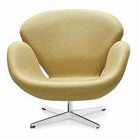 кресло swan chair бежевое в Кургане