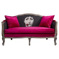 диван «комплимент руж» fornasetti прямой красный с черным в Кургане