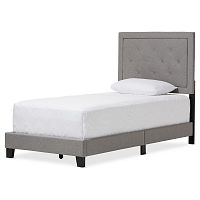 кровать paris linen upholstered gray 140х200 в Кургане