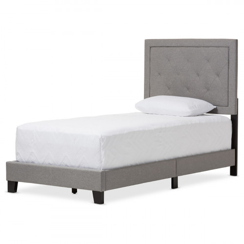 кровать paris linen upholstered gray 140х200 в Кургане