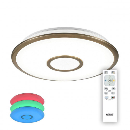 потолочный светодиодный светильник citilux старлайт cl70363rgb в Кургане