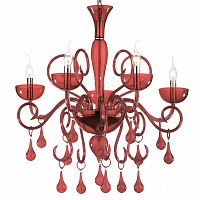 подвесная люстра ideal lux lilly sp5 rosso в Кургане
