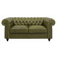 диван chester classic двухместный прямой оливковый в Кургане
