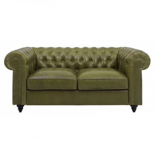 диван chester classic двухместный прямой оливковый в Кургане