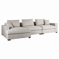 диван cream linen угловой бежевый в Кургане