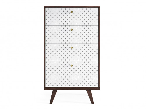 высокий комод thimon тёмный дуб / принт №047 в Кургане