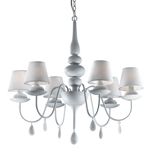 подвесная люстра ideal lux blanche sp6 bianco в Кургане