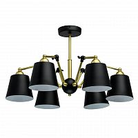 потолочная люстра mw-light таун 5 691011506 черная в Кургане