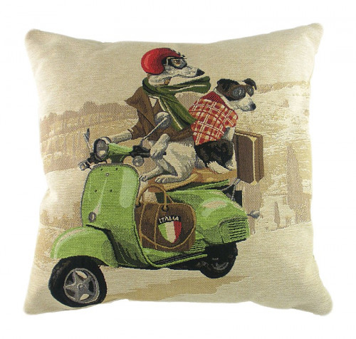подушка с картинкой scooter dogs green в Кургане