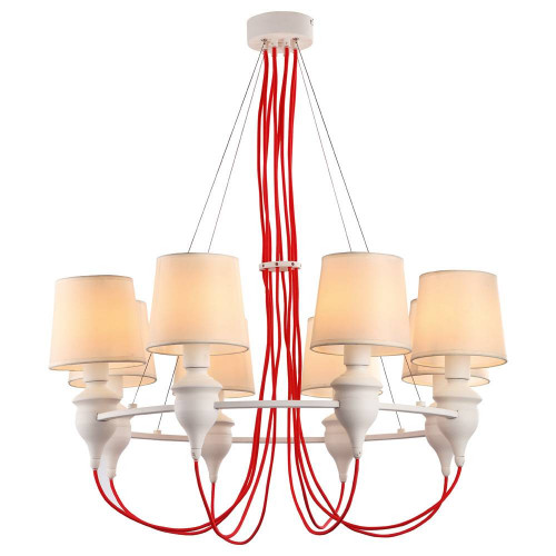подвесная люстра arte lamp sergio a3325lm-8wh в Кургане