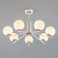 потолочная люстра eurosvet lucas 70092/7 белая в Кургане